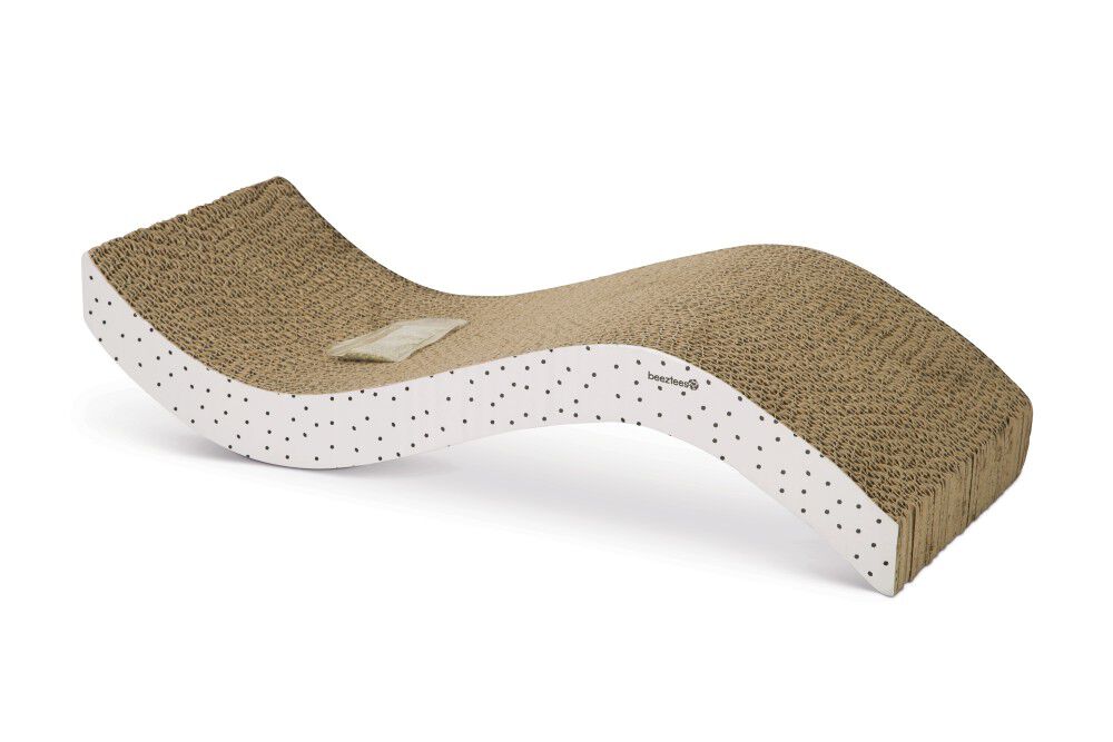 Beeztees Wiva - Krabplank - Wit Bruin - 10x52x10 cm