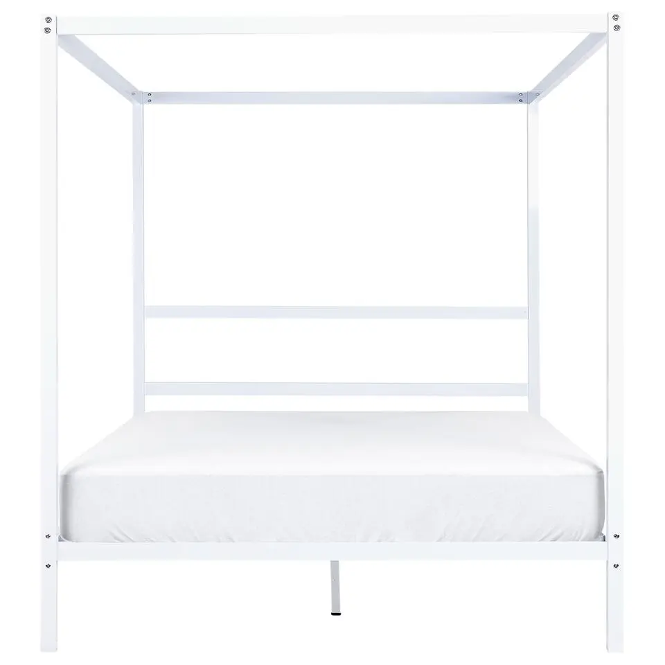 LESTARDS - Hemelbed - Wit - 160 x 200 cm - Staal