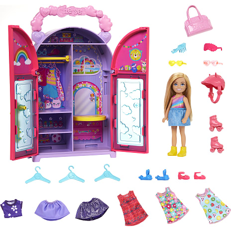 Barbie Chelsea tøjskab – flere varianter – assorteret