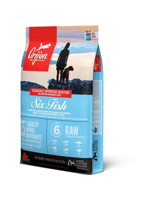Orijen Whole Prey Six Fish Dog Sardines&Makreel - Hondenvoer