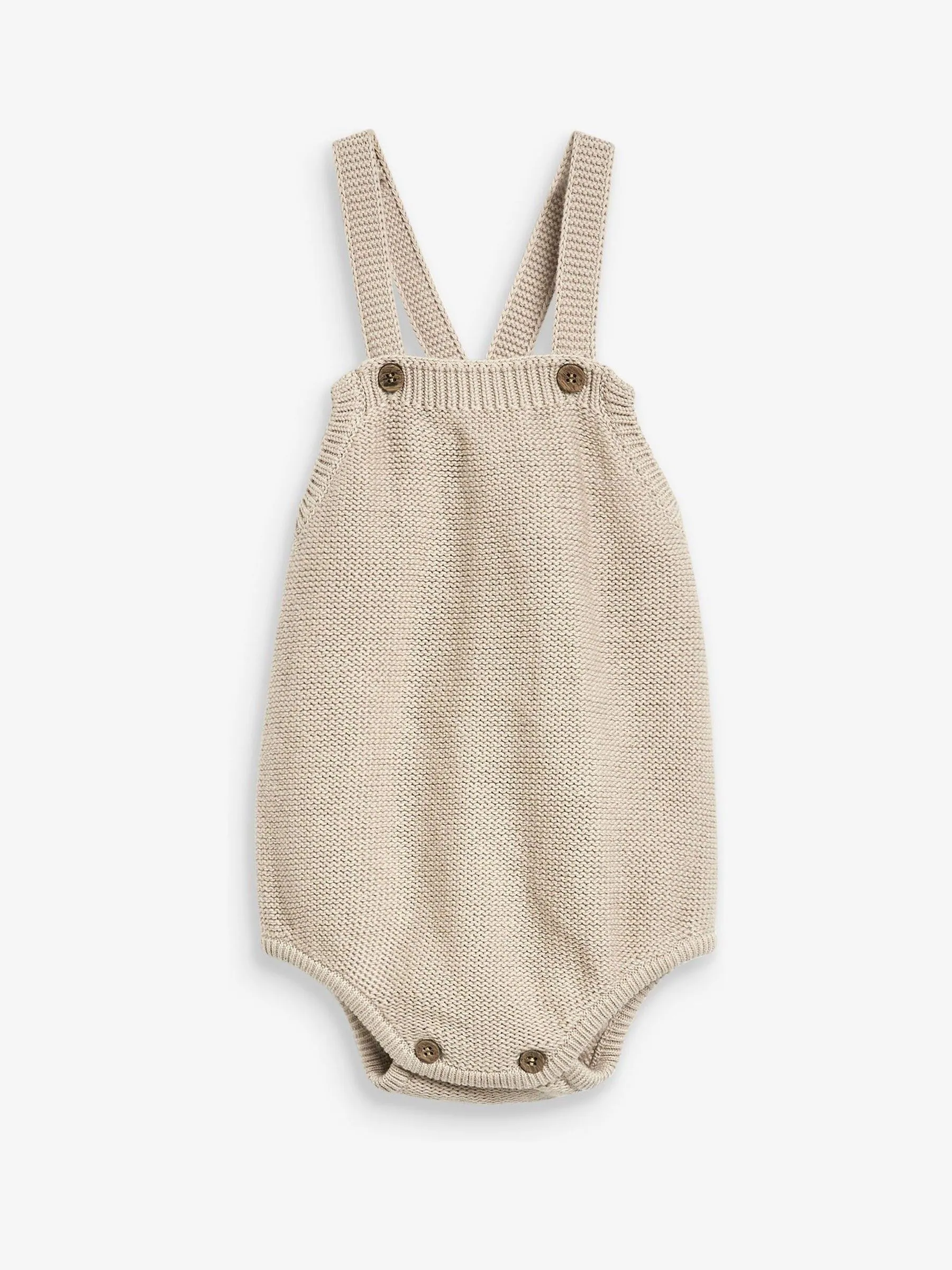 Crème - The Little Tailor stijlvol gebreid babyrompertje van 100% katoen