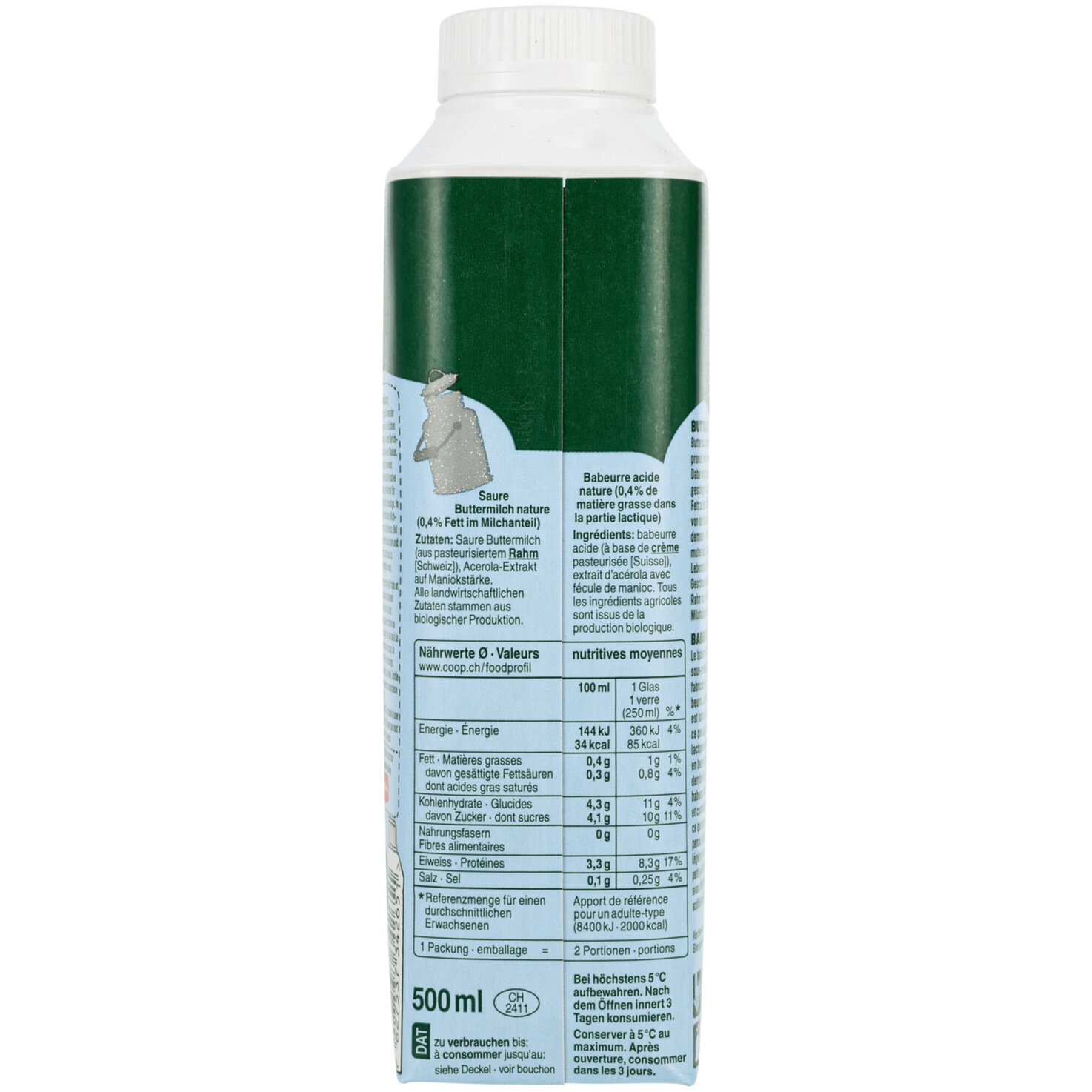 Nice Bio Buttermilch nature