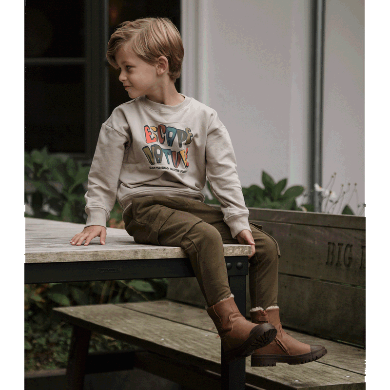 Shoesme cognac warmgevoerde boot Microleer | Sale