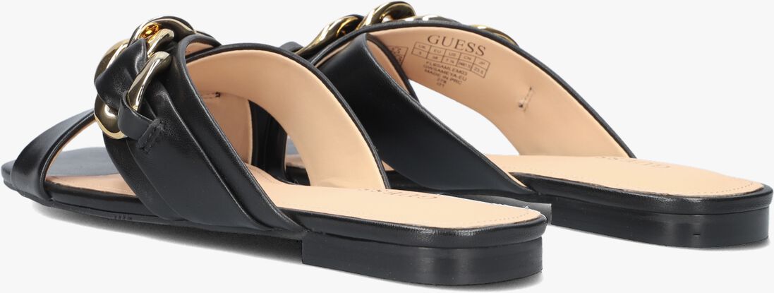 GUESS zwarte guess slippers sameya