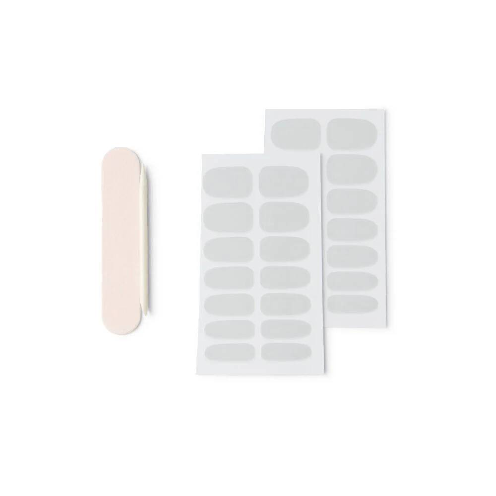 Lot de 24 autocollants vernis à ongles unis 6 coloris