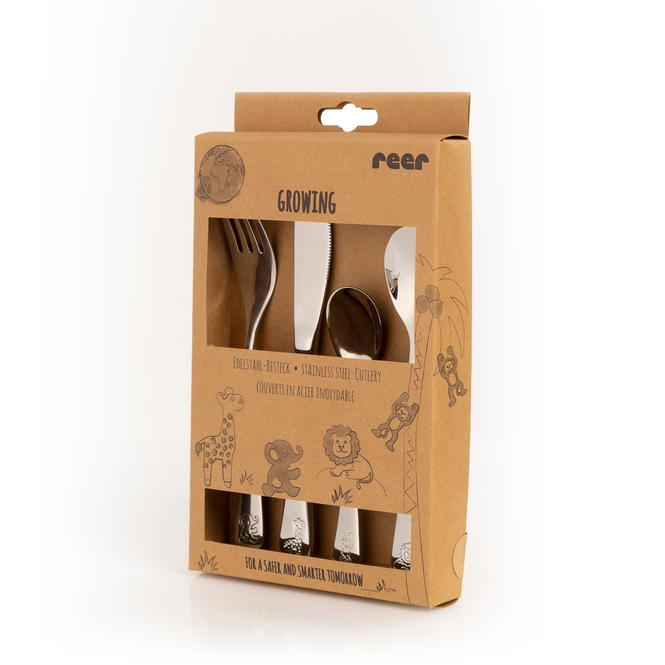 Reer - Edelstahl Besteckset - 4-teilig