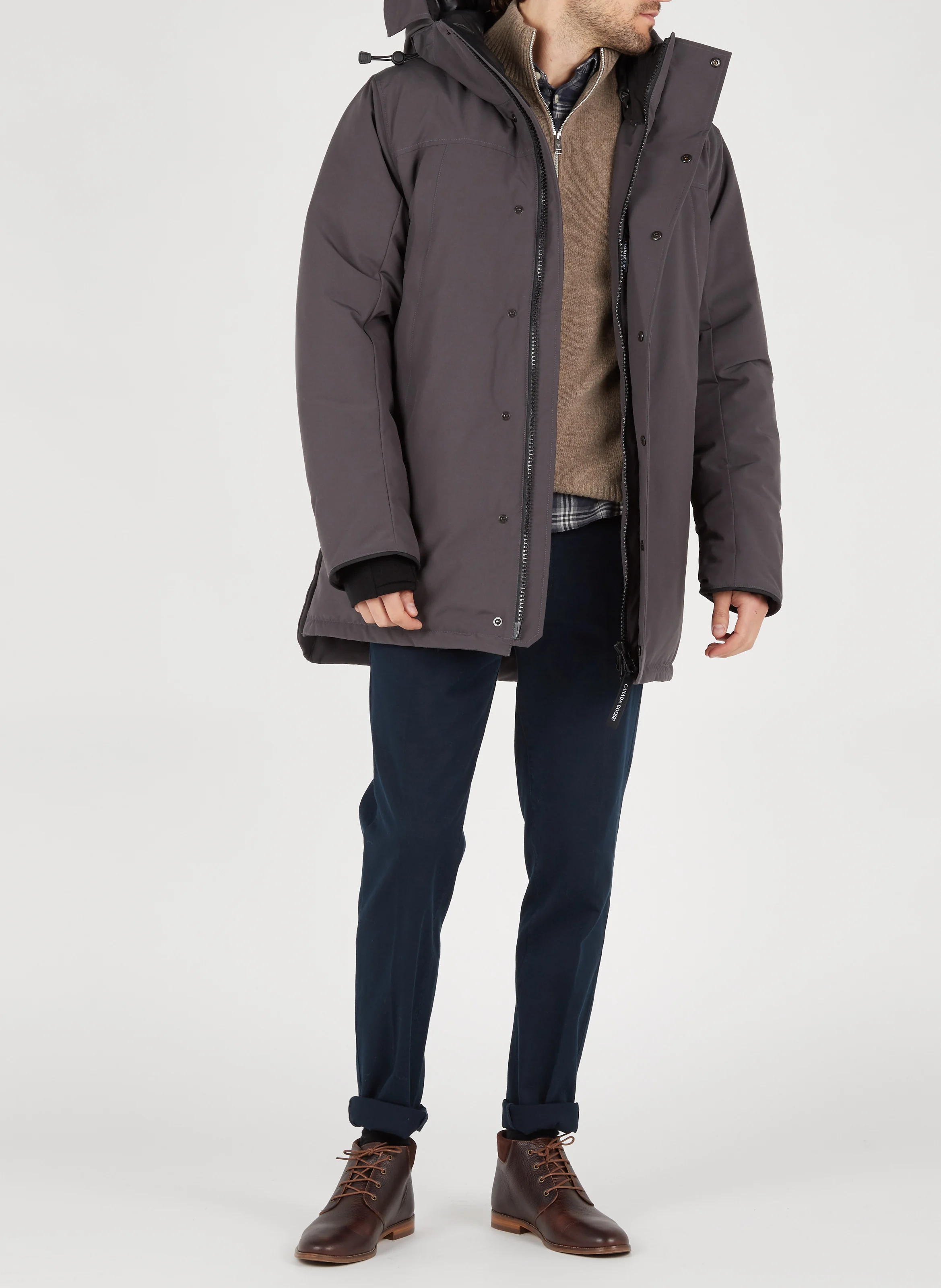 Chino slim-fit en coton mélangé | Bleu
