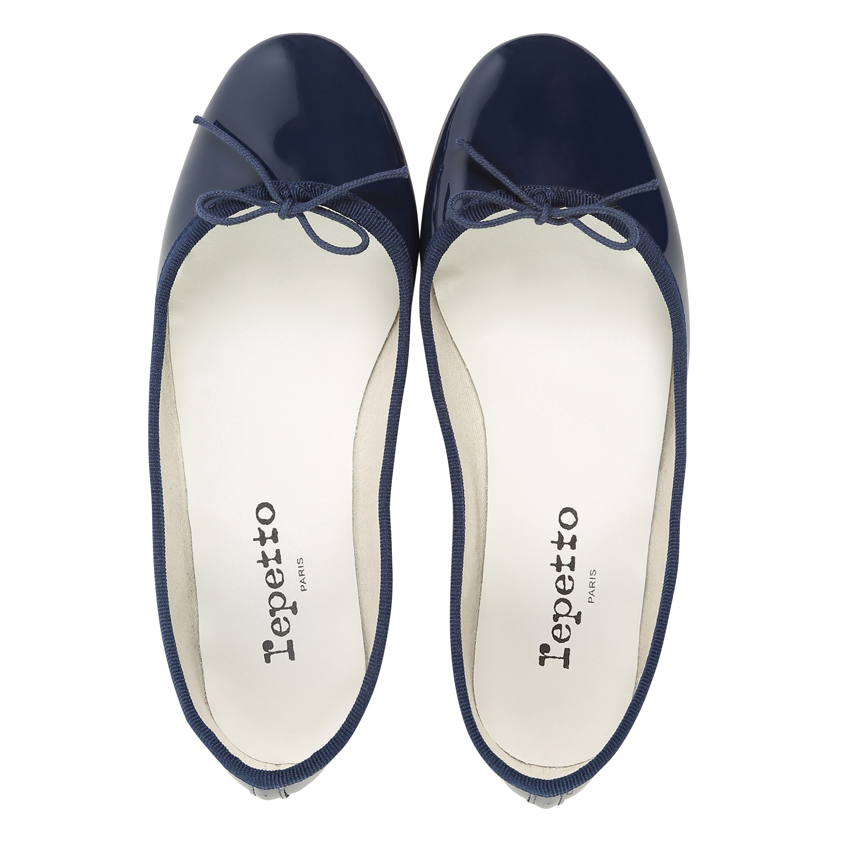 CENDRILLON - Ballerines vernies en cuir vernis | Bleu
