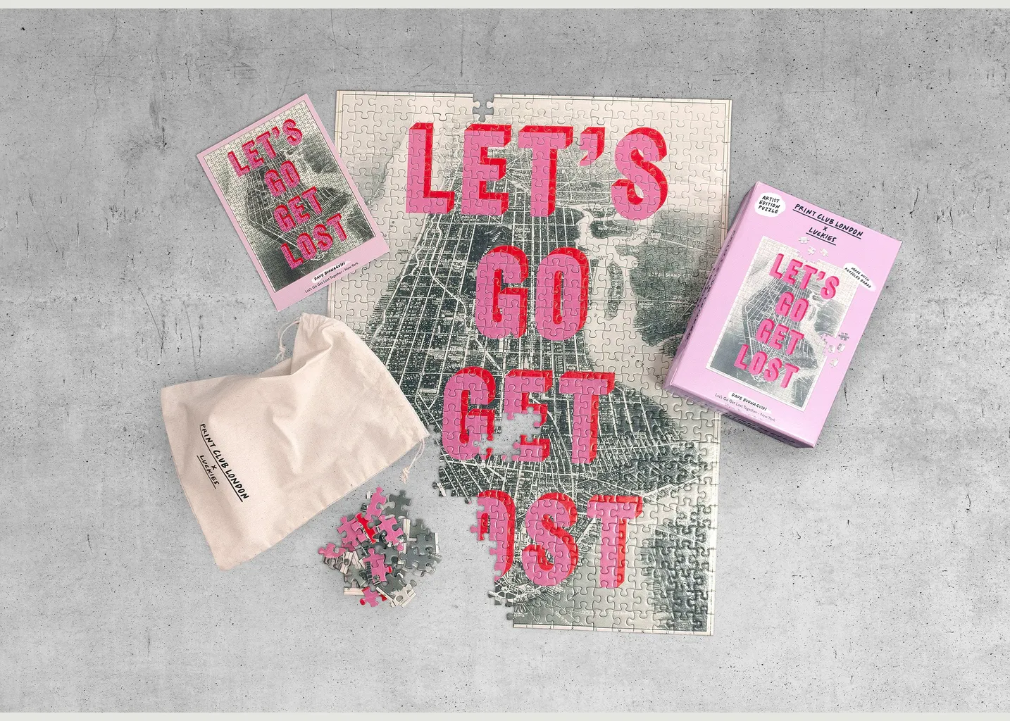 Puzzle Lets Go Get Lost Together New York Luckies