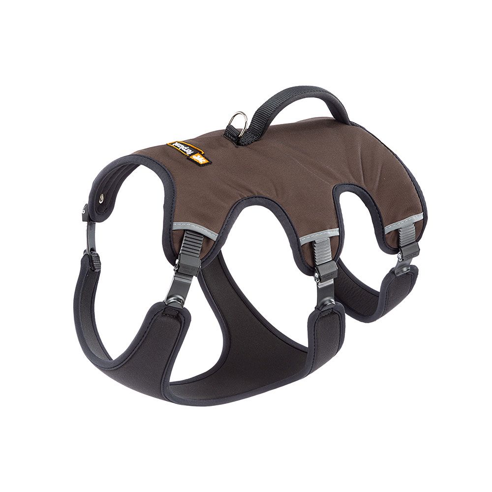 Ferplast harnais petit chien ergotrekking small, anti-évasion, anti-panique, harnais chien, lévrier, réfléchissant, 6 fermetures,