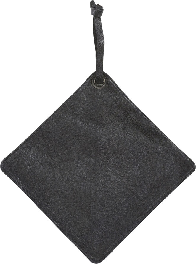 DutchDeluxes Pot Holder, Vimtage Grey Leather, with smart insert Vintage grey