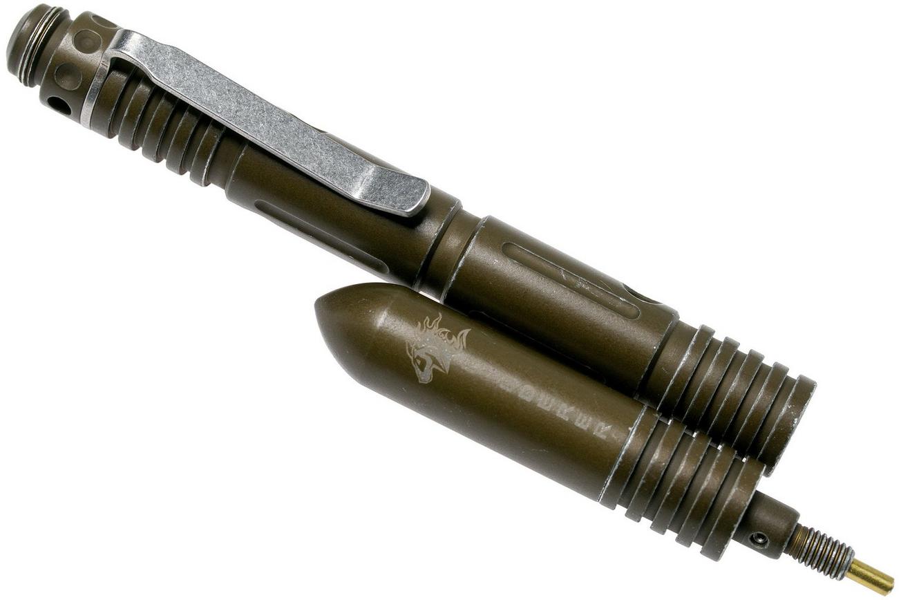 Rick Hinderer Extreme Duty Modular Kubotan Pen Deluxe Set Battled FDE Aluminium
