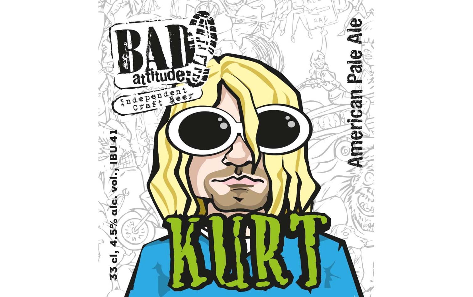 Bier Bad Attitude Kurt 6 x 0.33 lObergäriges, hopfenbetontes Pale Ale