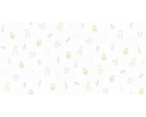 Vliesbehang 35845-2 Little Stars babykleding wit
