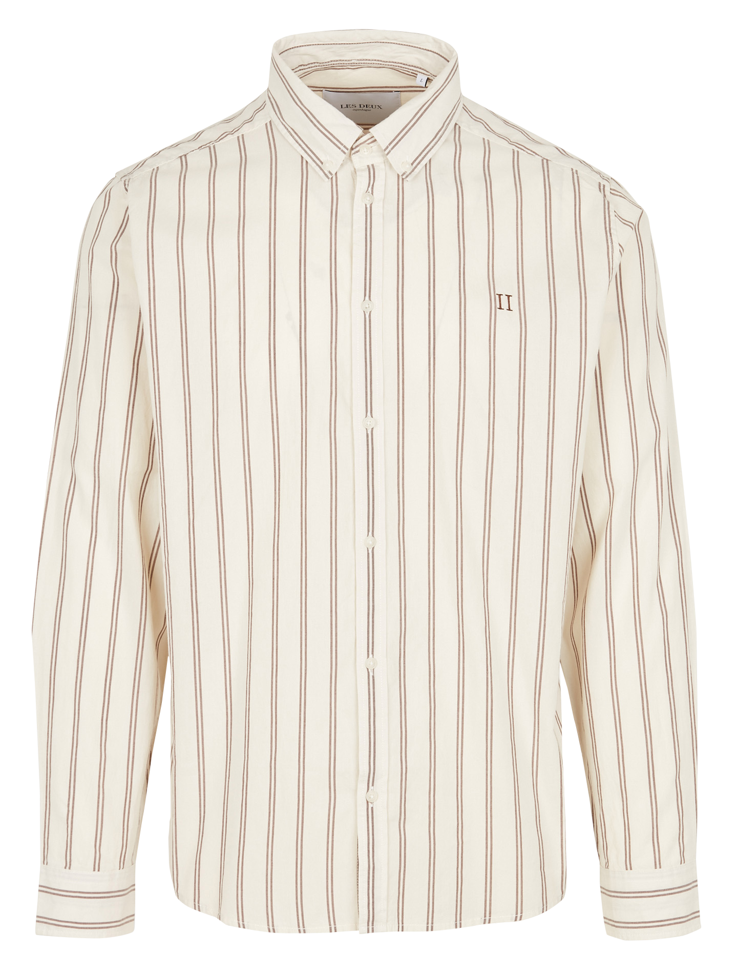 KRISTIAN - Chemise col américain en coton| Beige