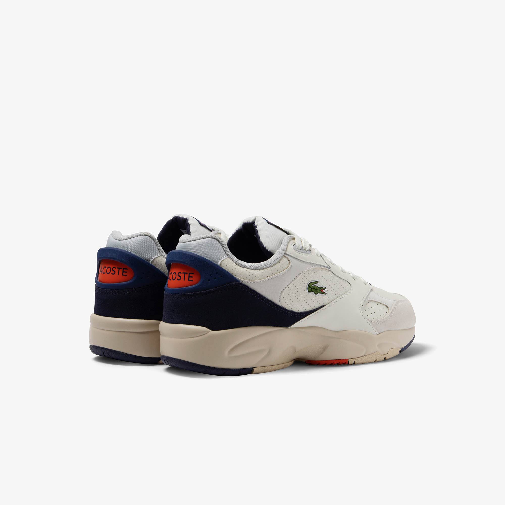 Herren-Sneakers Storm 96 Vintage aus Veloursleder Sneakers - Weiss - Lacoste - Herren