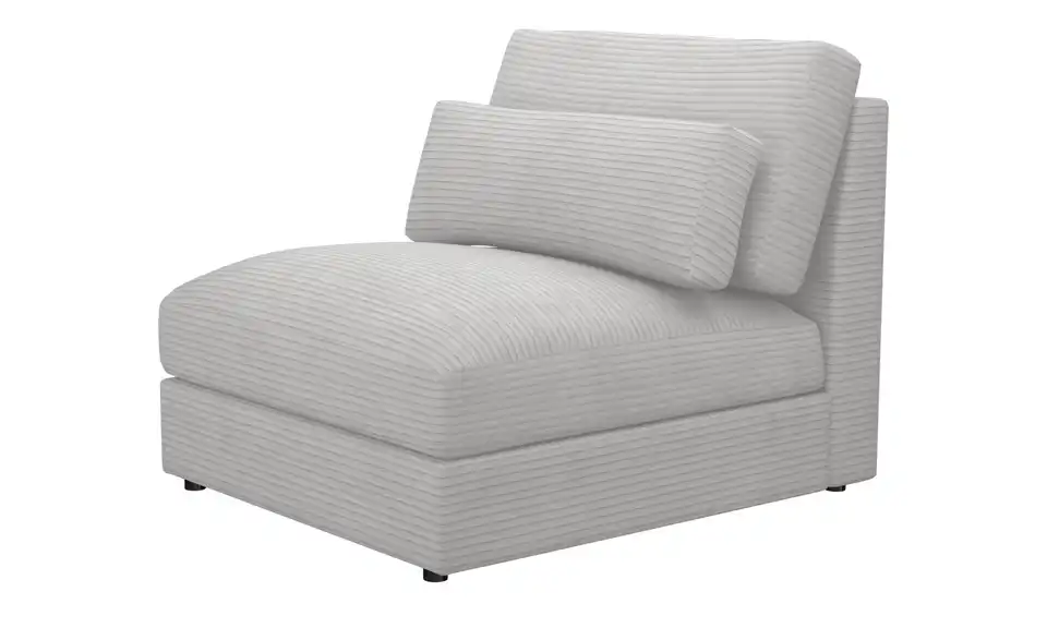 Element Branna Hellgrau Cordstoff 1-Sitzer