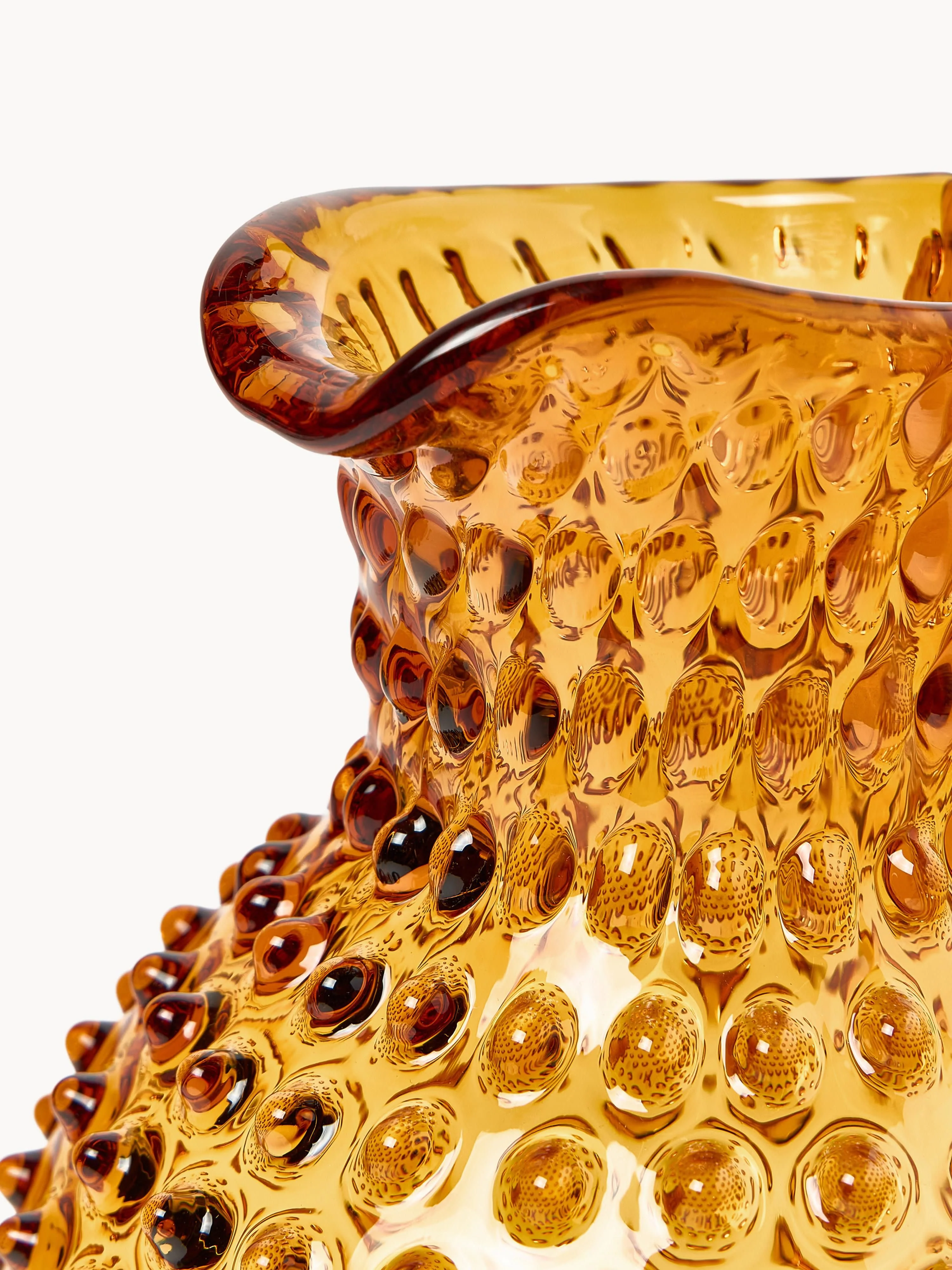 Mondgeblazen karaf Hobnail, 2 L