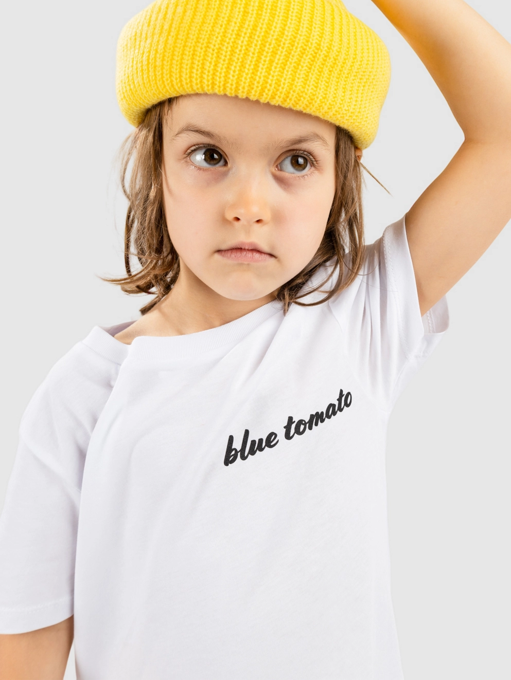 Blue Tomato Yarned Around Kids T-Shirt white