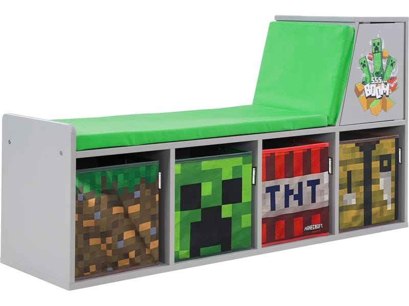 Phoenix Minecraft Sitzbank/Leseregal Multifunktionales und cooles Minecraft-Design