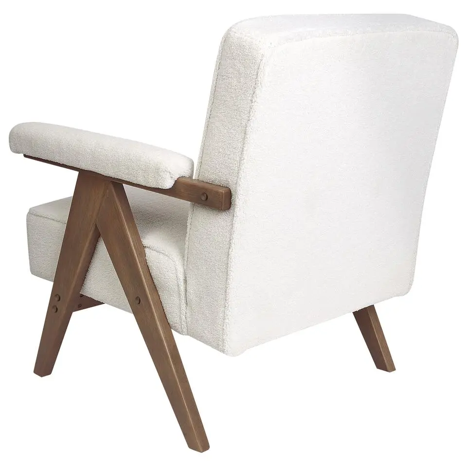 EVJE - Fauteuil - Wit - Bouclé