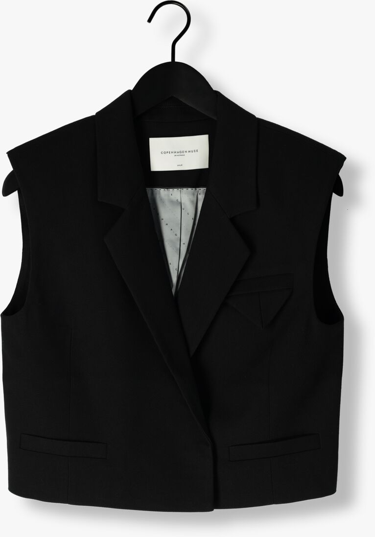 zwarte copenhagen muse gilet cmtailor-short waiscoat