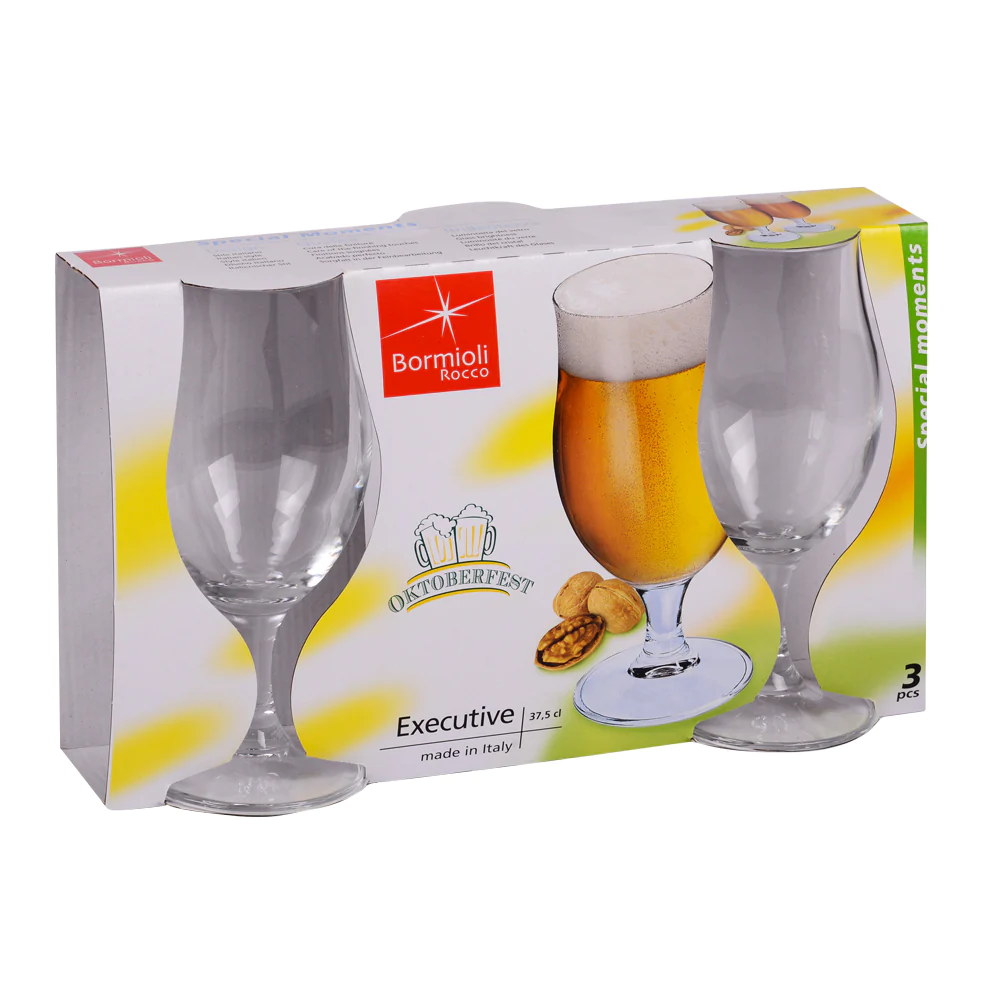 Pack de 3 verres à bière Executive 39 cl Bormioli Rocco