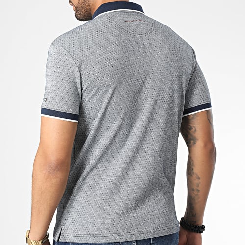 Polo Manches Courtes Pasoa Bleu Marine Chiné
