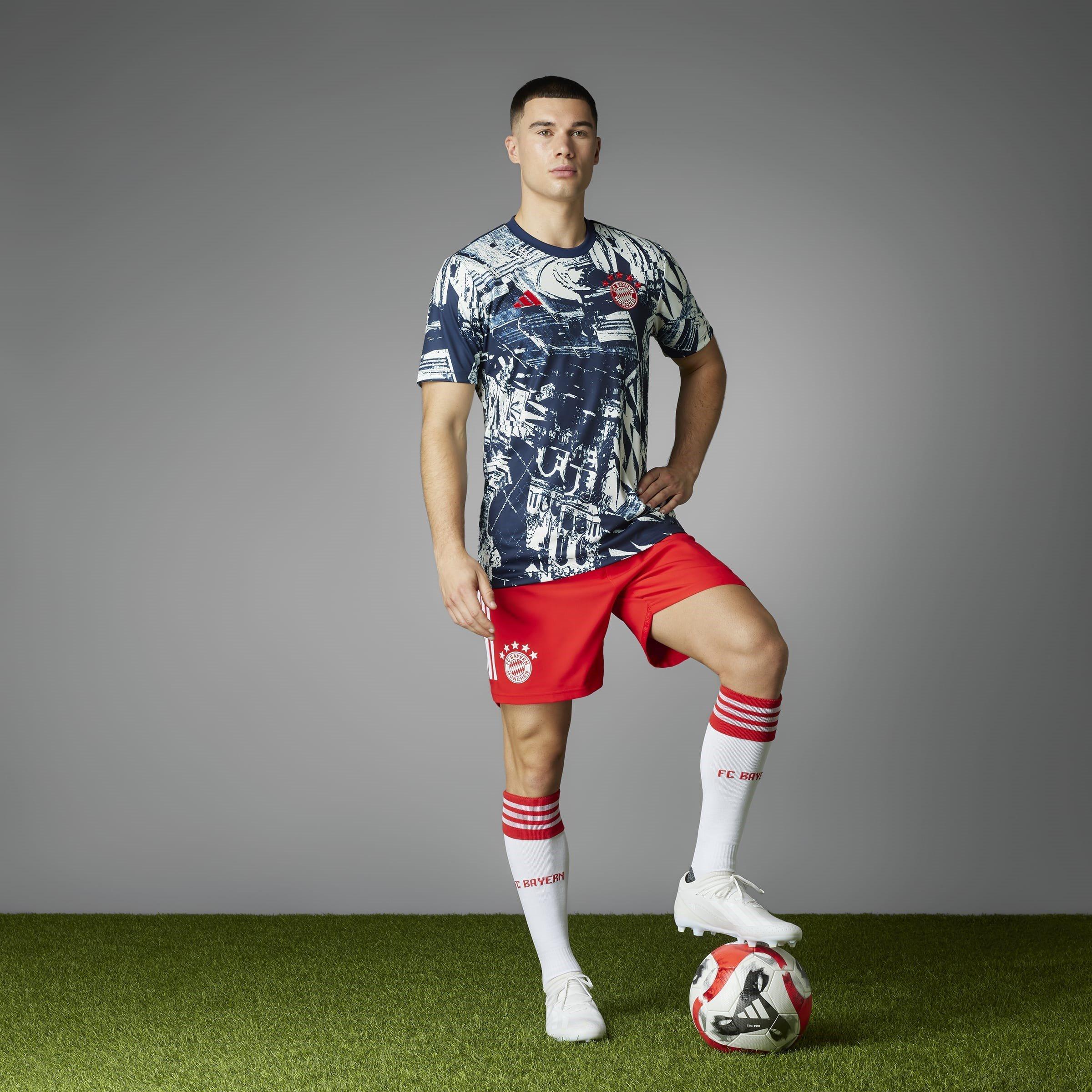 adidas Bayern Munich Pre Match Shirt 2023 2024 Mens