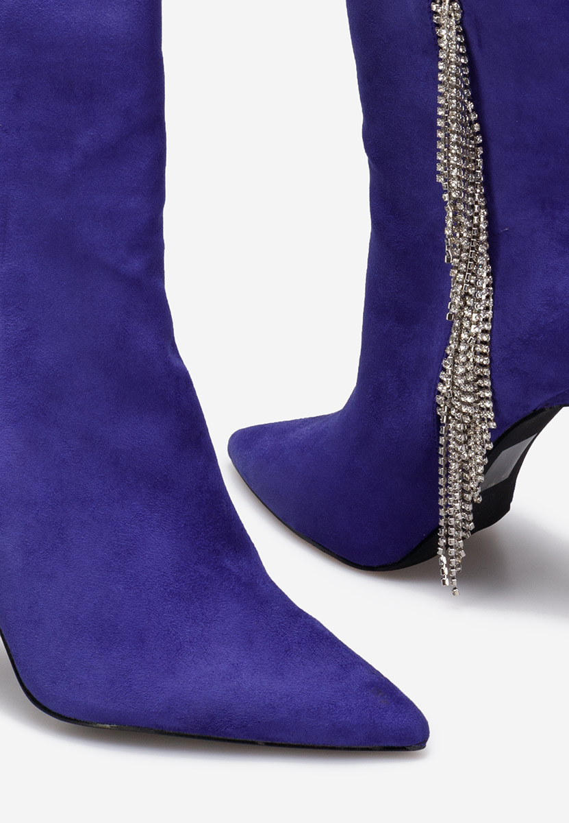 Bottines stiletto mauves Viedma