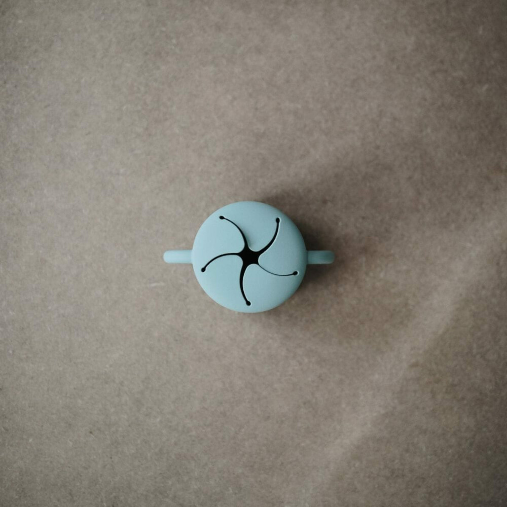 Mushie Snack Cup Cambridge blue