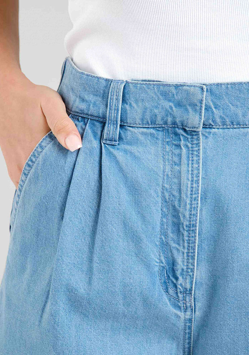 Dedicated Stoffhose Vickleby Denim Light Blue