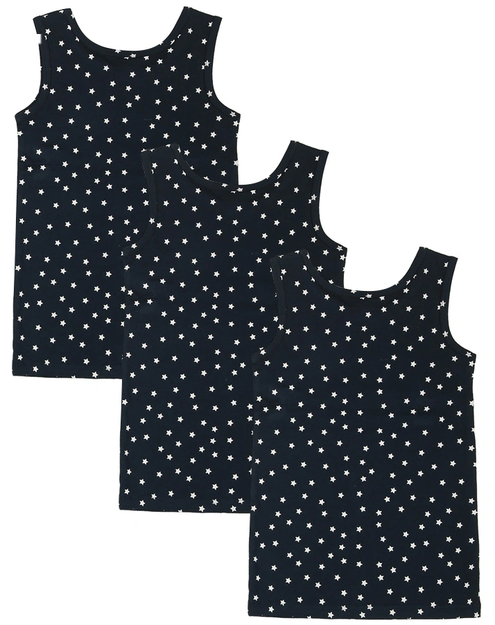 Unterhemd WHITE STARS 3er-Pack in dunkelblau