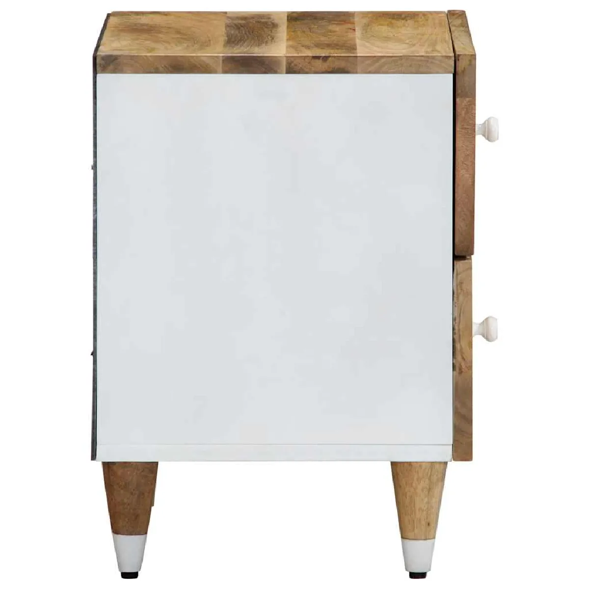 VidaXL Table de Chevet 40x33,5x46 cm - Bois de Manguier