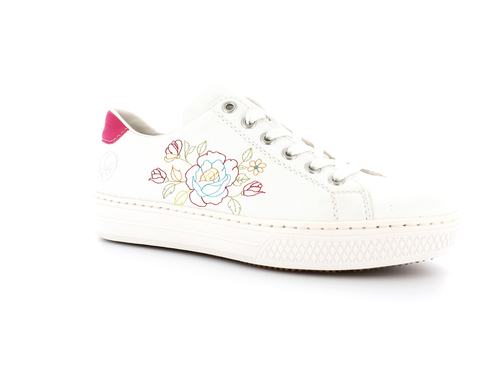 Rieker-L5901 Synthétique Blanc Rose