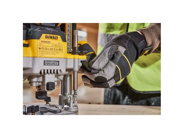 DeWALT DCW620H2-QW, Fod til justering af fræsedybde, Sort, Gul, 23000 rpm, 8 (5/16