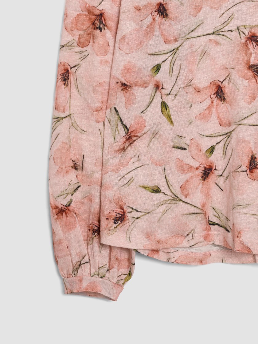 Valensia printet lintopp Peach Whip