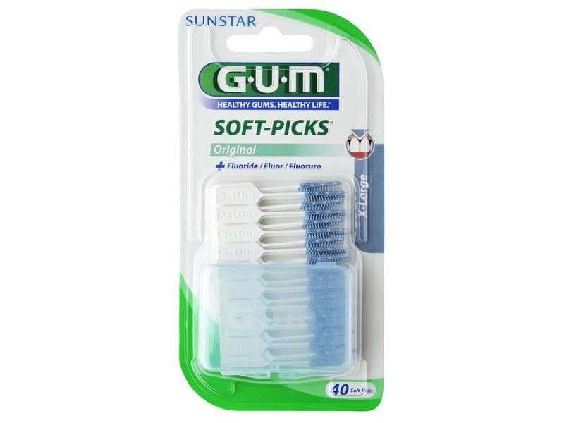 GUM Interdentalbürsten Soft-Picks Original XL 40 Stück Reinigung der Zahnzwischenräume