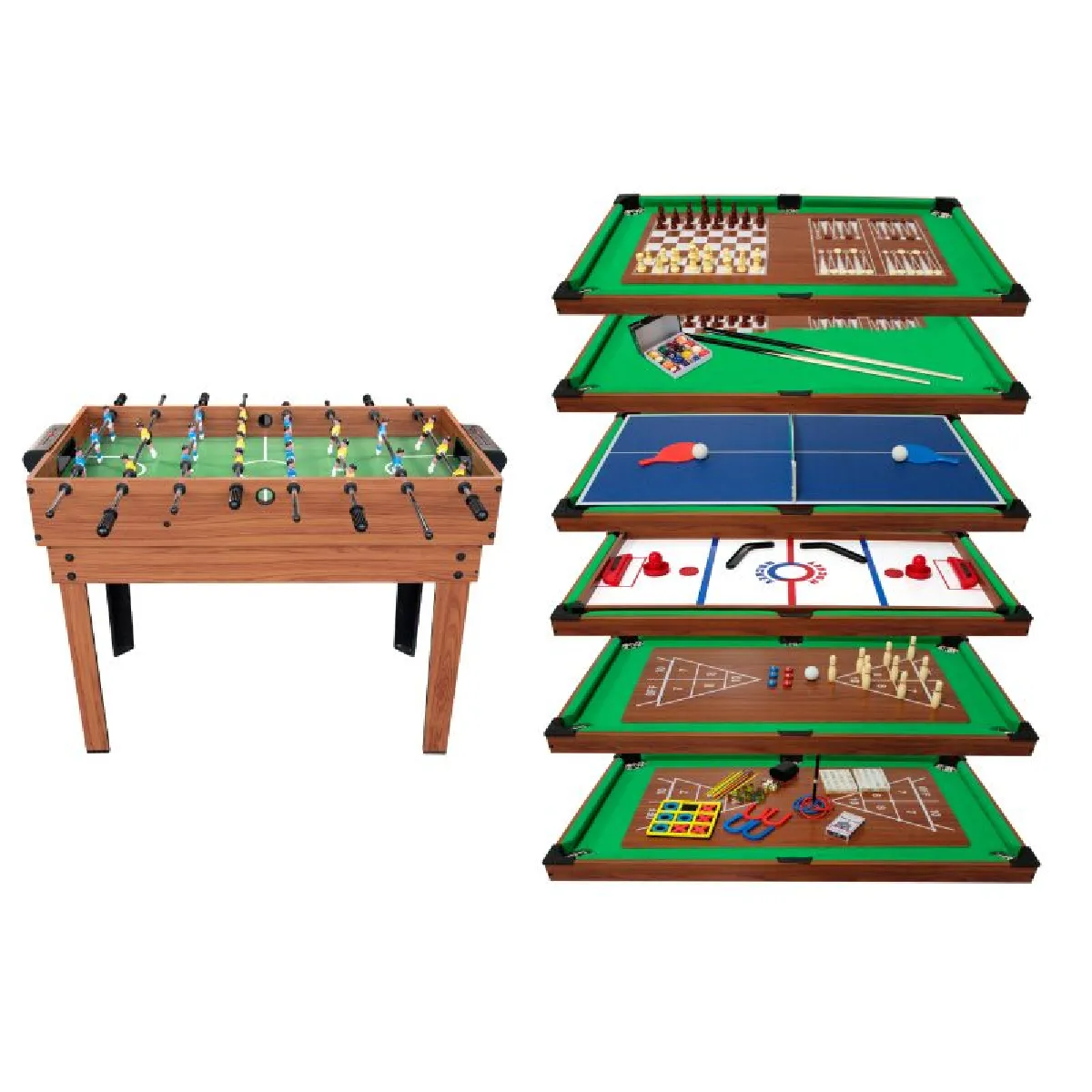 PLAY4FUN Table Multi Jeux 20 en 1