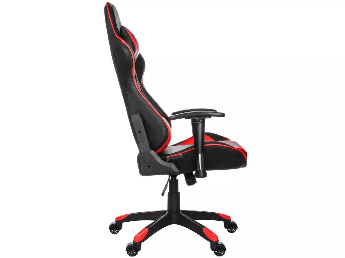 Paracon Knight Fauteuil de gamer avec oreiller cervical et soutien lombaire, rouge.