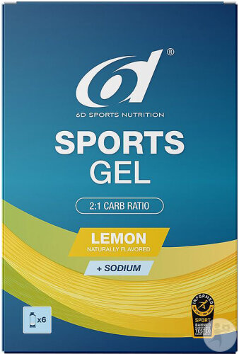 6D Sports Gel Lemon 6 45ml