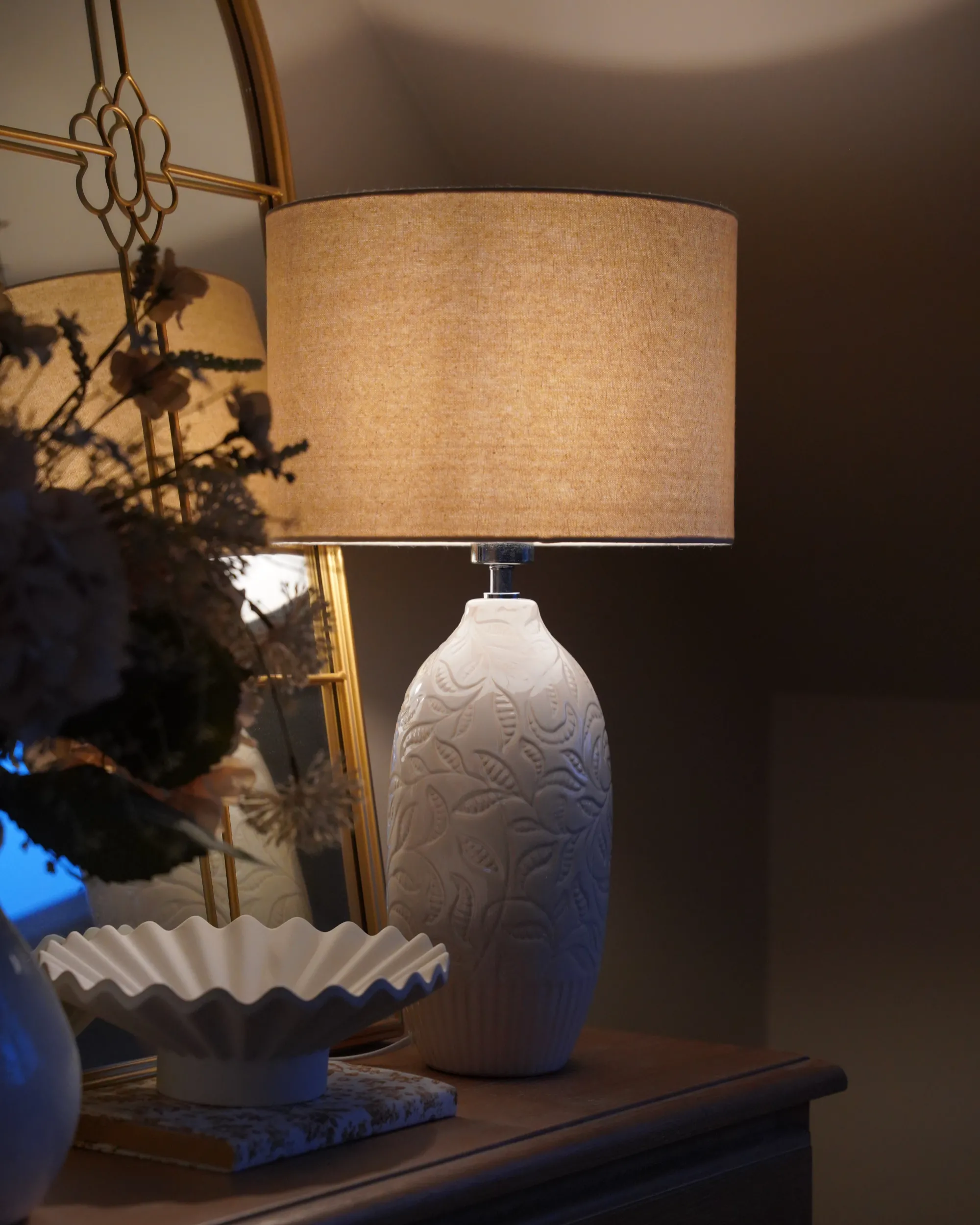Tafellamp SALZA Keramiek Beige