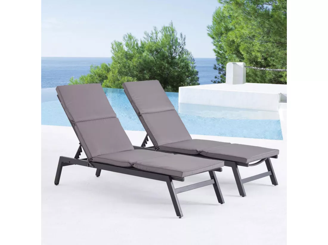 Lot de 2 coussins pour transat