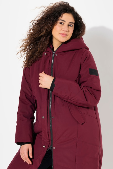 HYPRAR Puffer-Mantel, 2-Wege-Zipper, Stehkragen, recycelt