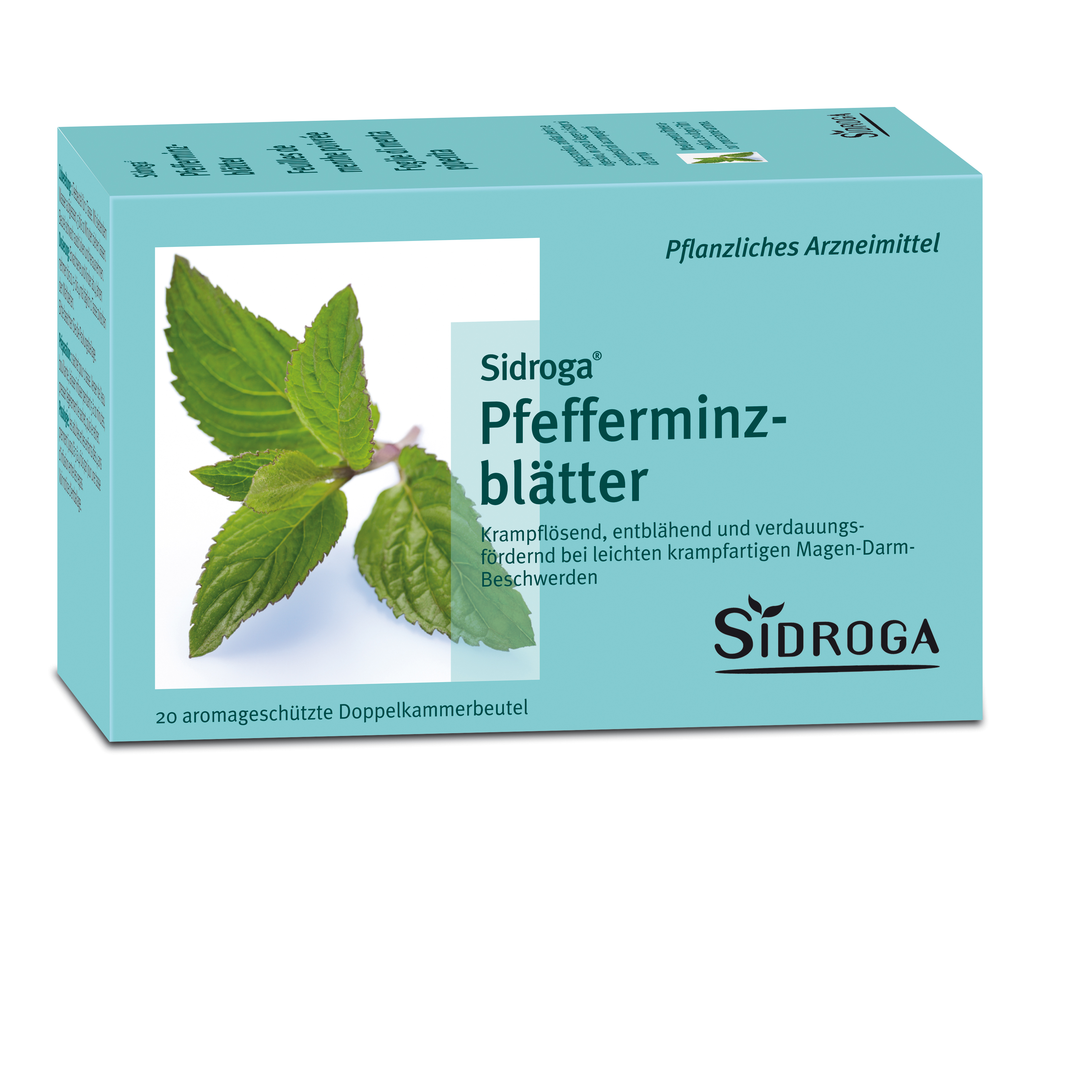 Sidroga Pfefferminzblätter<br>20 × 1.5 g, Beutel, Arzneitee im Beutel