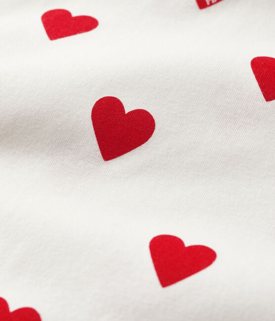 Chemise de nuit cœur fille en coton