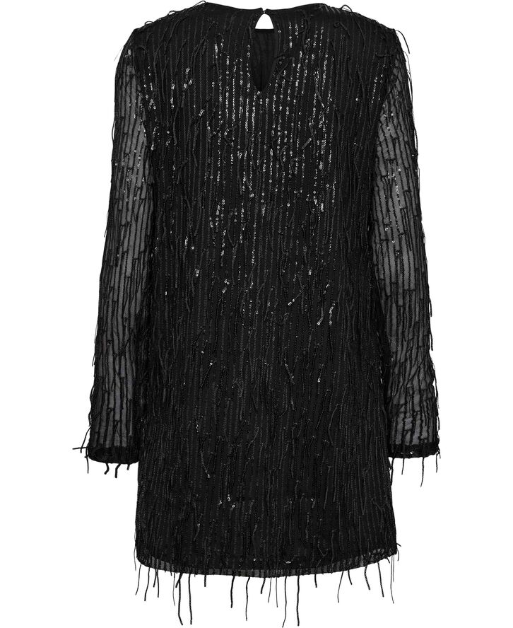 ONLY ONLANIKA SPACY LS SHORT DRESS WVN Sort