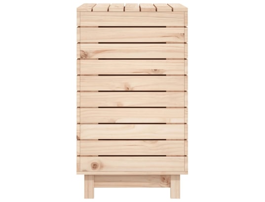VIDAXL - Panier à linge 88,5x44x76 cm bois massif de pin