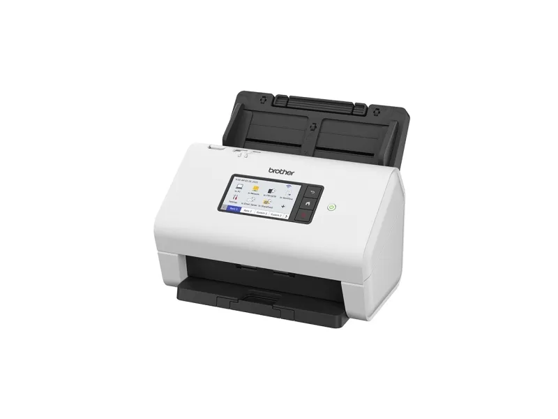 Brother ADS-4900W - Dokumentscanner - Dual CIS - Duplex - A4 - 600 dpi x 600 dpi - op til 60 ppm (mono) / op til 60 ppm (farve) - ADF (100 ark) - op til 9000 scanninger pr. dag - USB 3.0, LAN, Wi-Fi(n), USB 2.0 (Host)