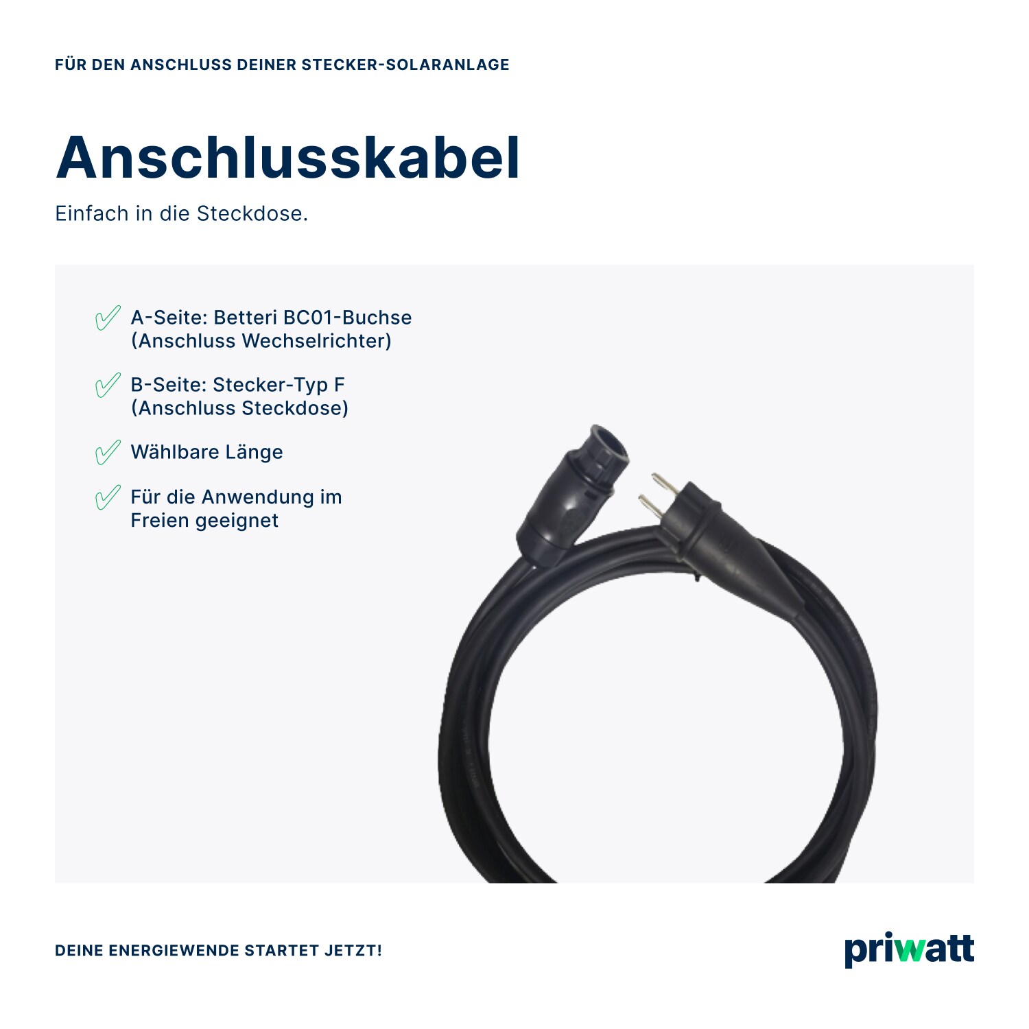 priwatt Balkonkraftwerk 820Wp/800W - steckerfertig - WiFi - priBasic Duo